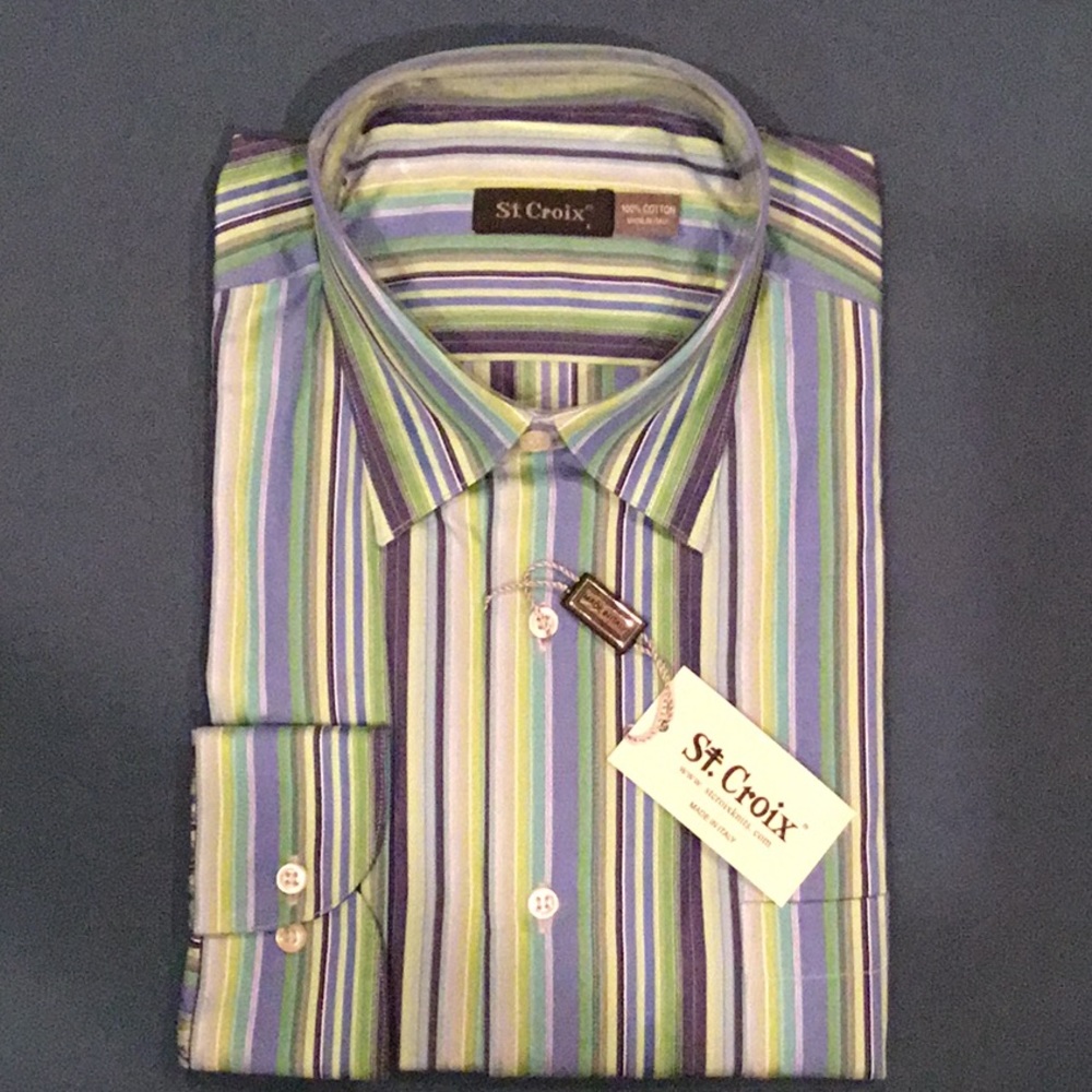St.Croix Men’s Dress Shirt. Size Large NWT